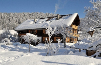 Bauernhaus im Winterkleid /Ferienbauerhof Arnoldgut